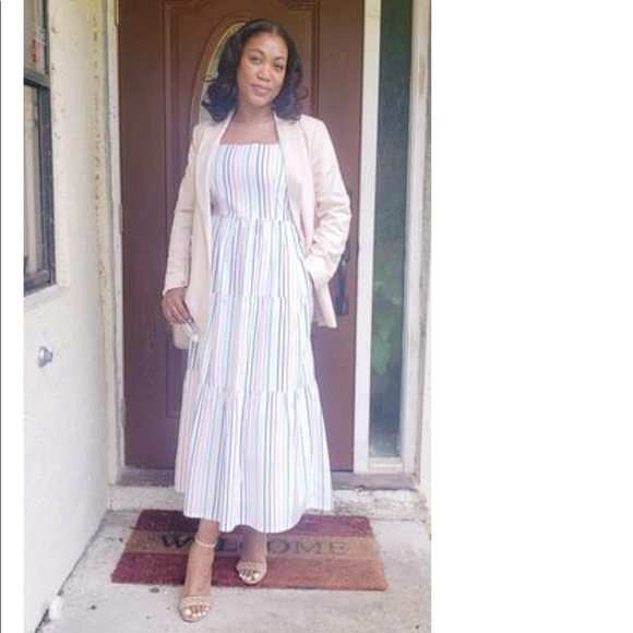 NWT J Crew Factory Tiered Maxi Cotton Poplin Dress size 10 - Picture 6 of 6